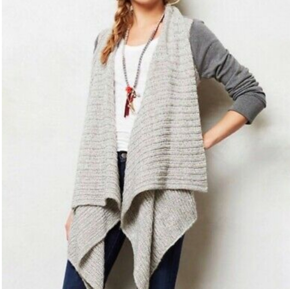Anthropologie  Saturday Sunday waterfall cardigan in Green